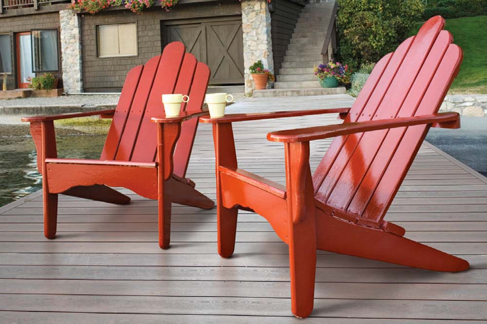 TruNorth Enviroboard built dock with chairs on it