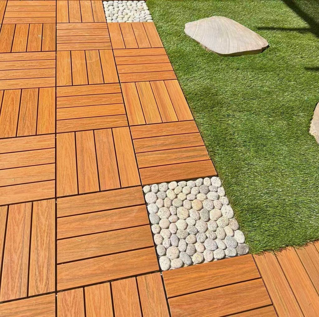 DIY snap together deck tiles