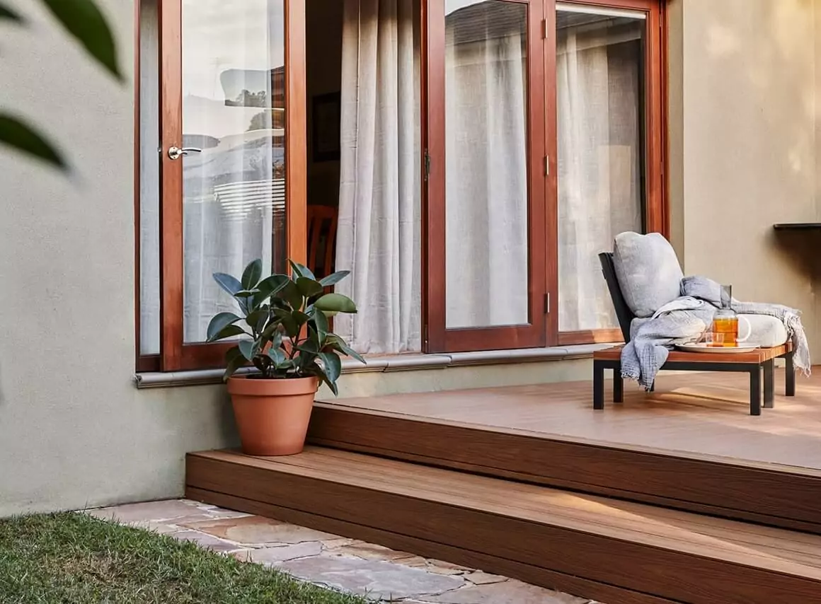 cross section of deck board