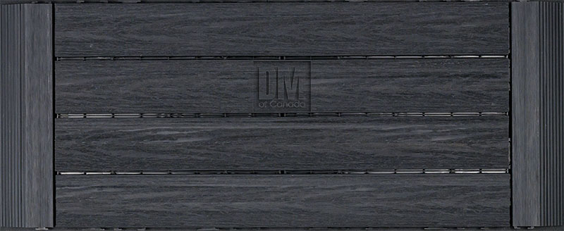 Charcoal deck board example,12x24 with edge steps