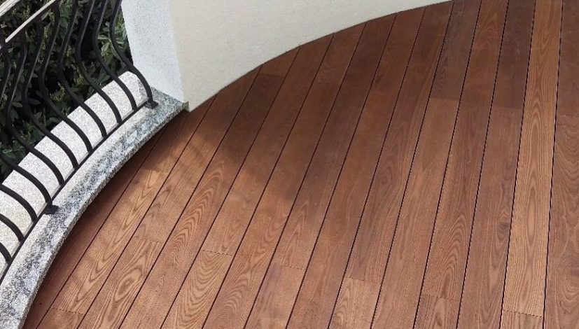 Tantimber ASH DECKING - raised deck example