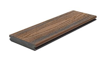 1-in grooved edge deck board profile, Trex Transcend