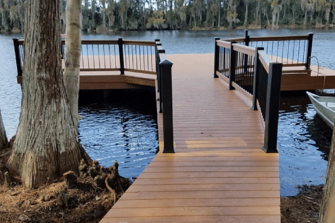 WearDeck Decking example- colour cedar