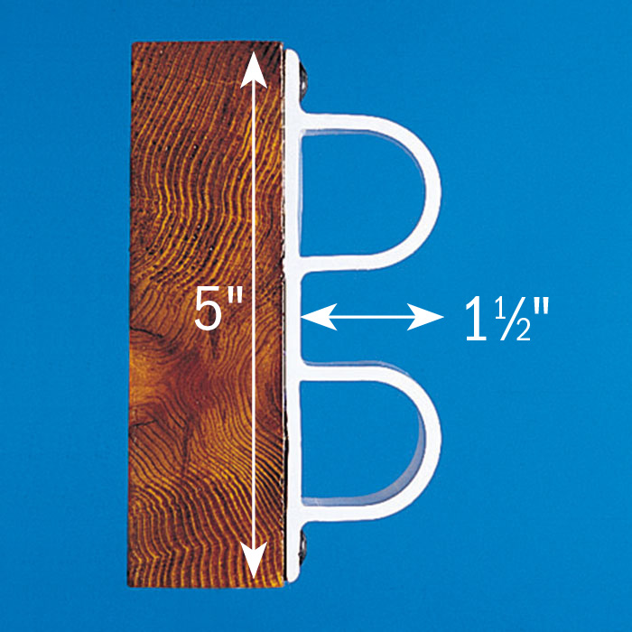 Premium PVC Edge Bumpers - Double D Profile diagram