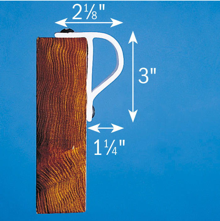 Standard PVC Profiles - Slant P bumper diagram
