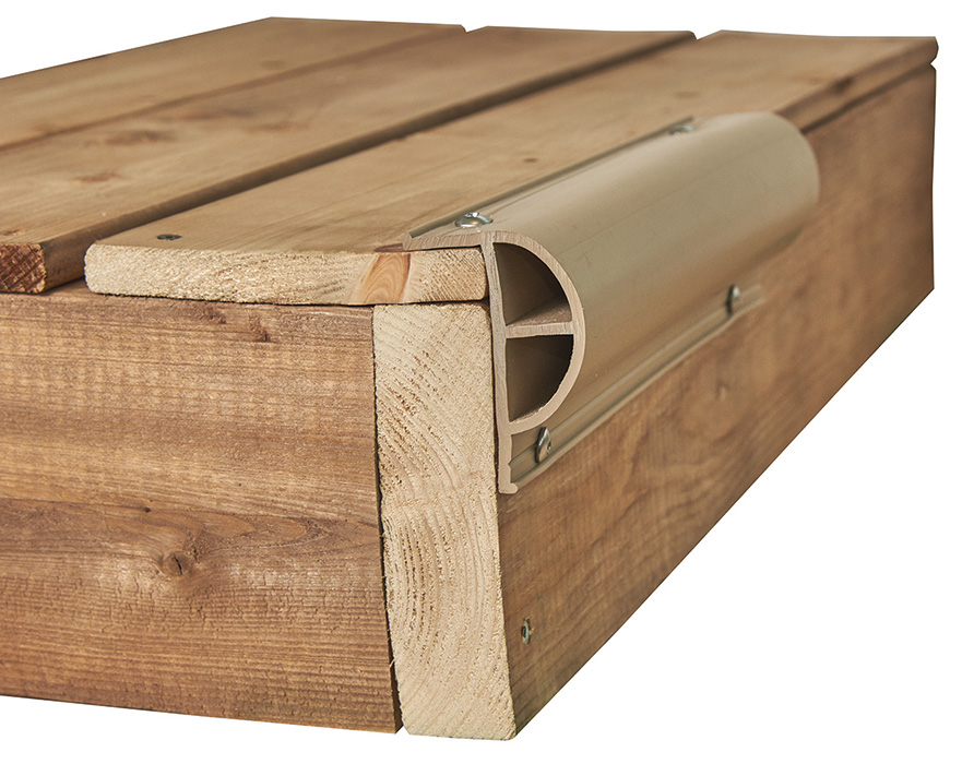 Heavy P PVC commercial Profiles beige bumper