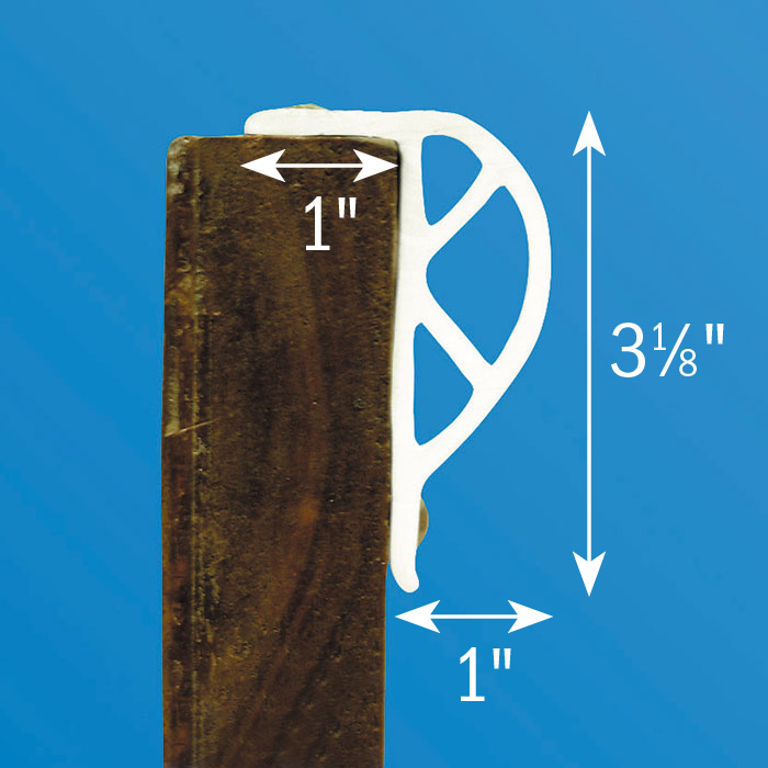 Heavy Slant P PVC commercial Profiles bumper diagram
