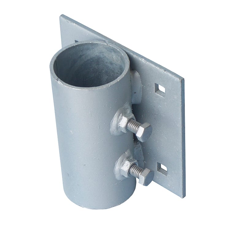 Side Leg Pipe Holder, HD, Galvanized (DE99003F)