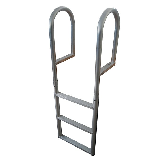 Aluminum fixed ladder and wide step ladder