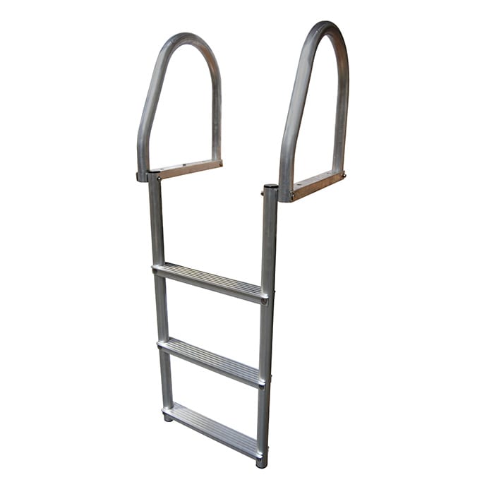 Flip-Up Weld Free Aluminum Dock Ladder