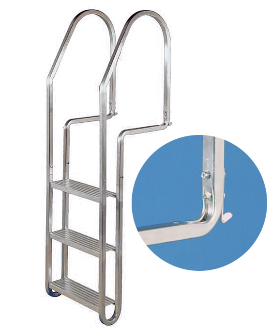 Dock Edge HOWELL&trade; GALVALUME&trade; Flip-Up ladder