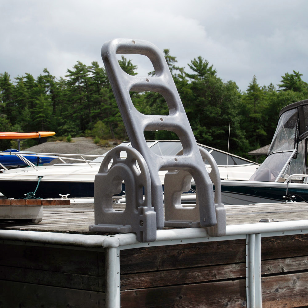 Dock Edge Polyethylene Stand Off Flip-Up Ladder