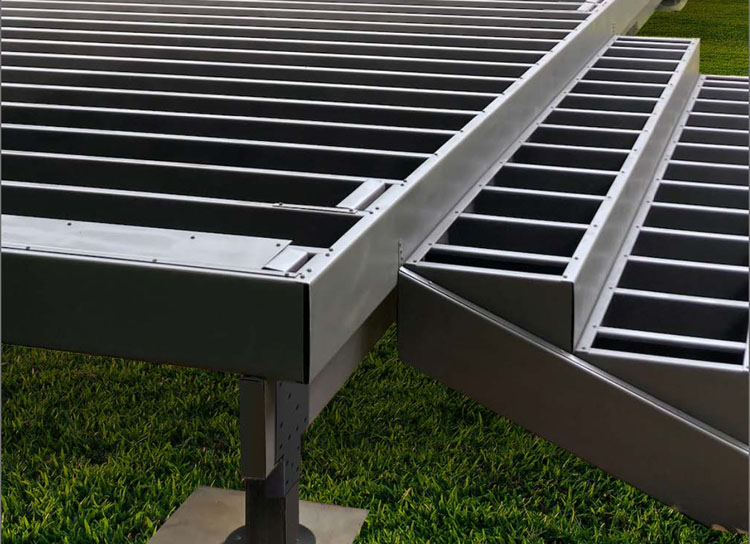 New Castle Steel Framing deck example