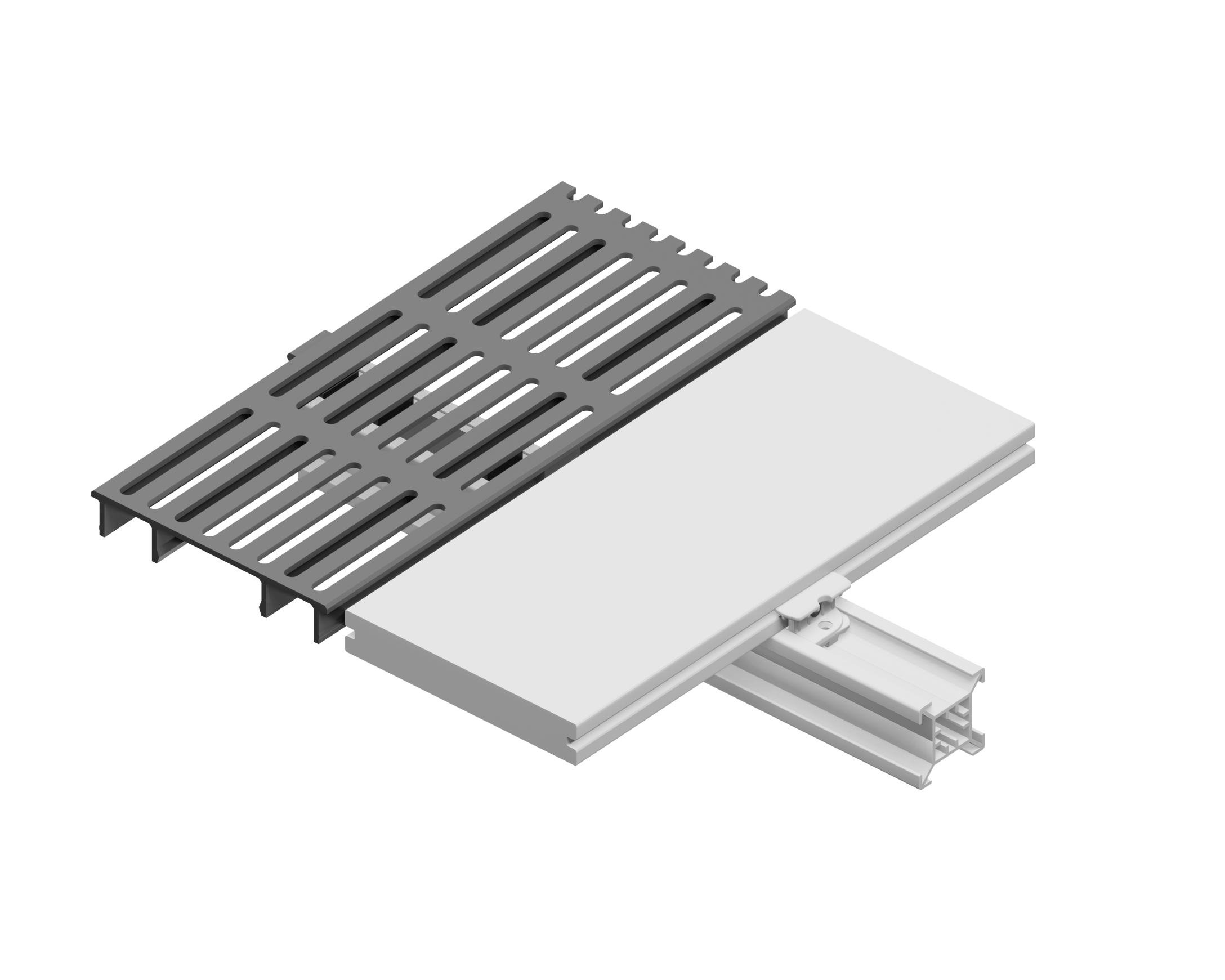 A831 QWICKBUILD QWICKGRATE KIT (1X6X110") 138X23X2800mm - BLACK