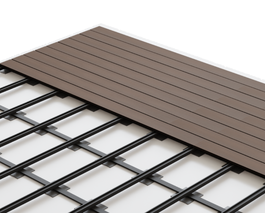 low height composite surface