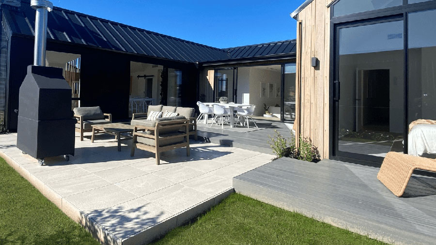 example 3 layers of decking with 3 finishes