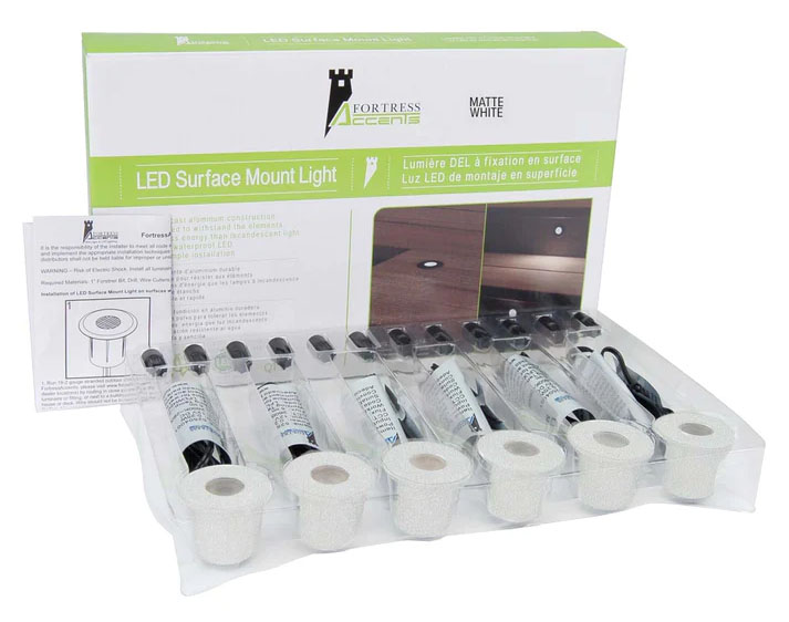 Fortress universal light box of 6 in colour, matte white