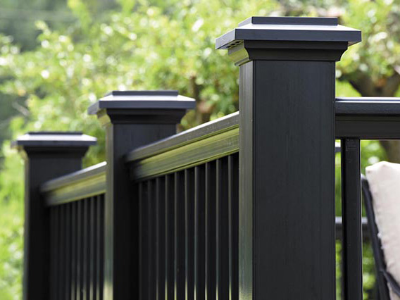 Deck railing example