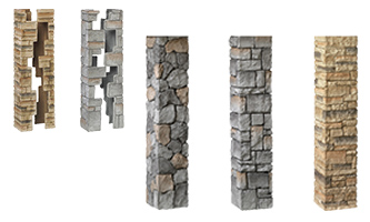 Stacked Stone Postcovers