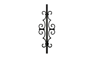 Classic Solar Baluster Lights- Fleur-de-Lis