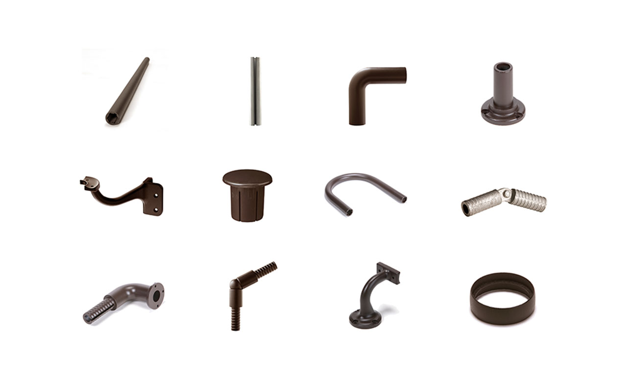 Deckorator secondary handrail components