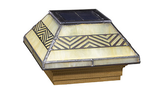 Filigreed Chevron Solar Glass