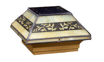 Filigreed Leaf Solar Glass