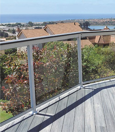 Vista Railing Aluminum Cap Rail Adapte