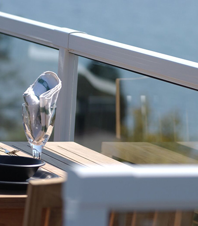 Vista Railing, Glass and Aluminum example