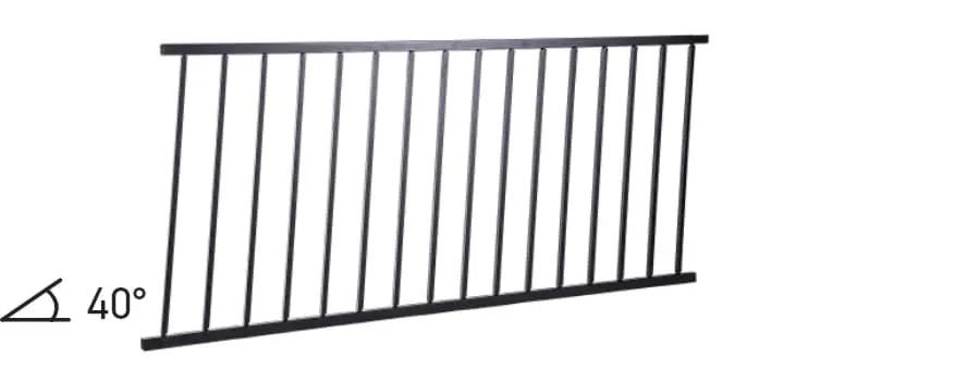 Traditional 6 foot Adjustable Stair Rail Panel