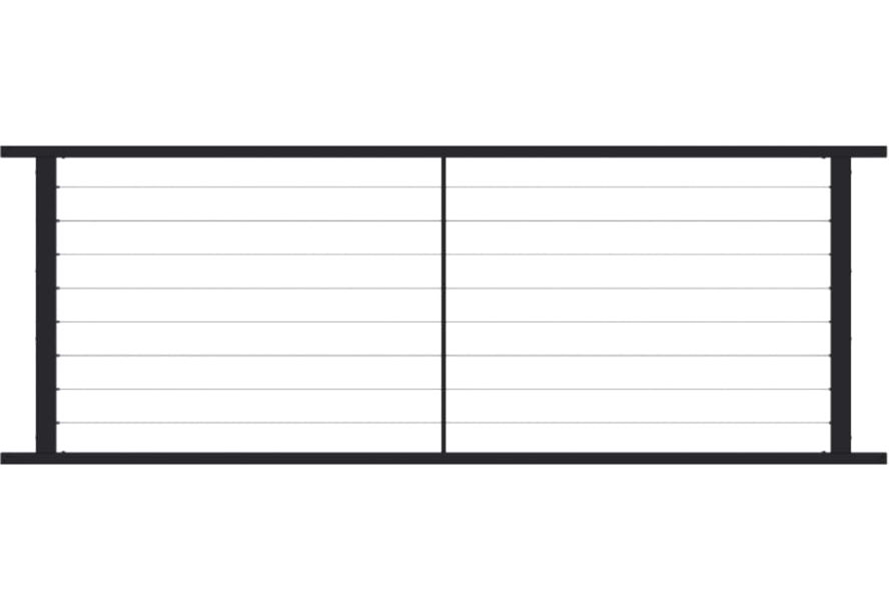 Fortress V-series cable infill panel 6 foot example