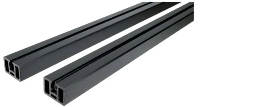 fortress full glass panel top and bottom rails