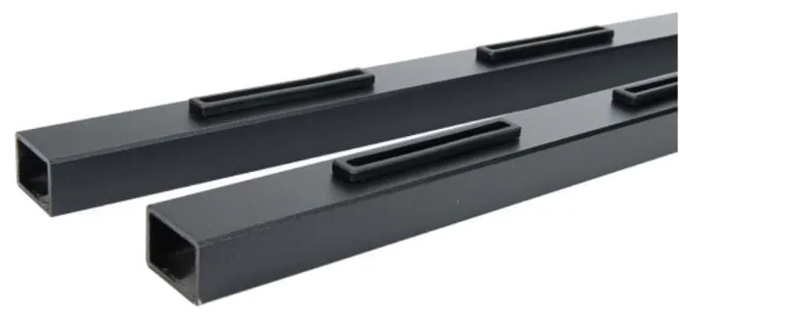 pre-slotted glass baluster top and bottom rails