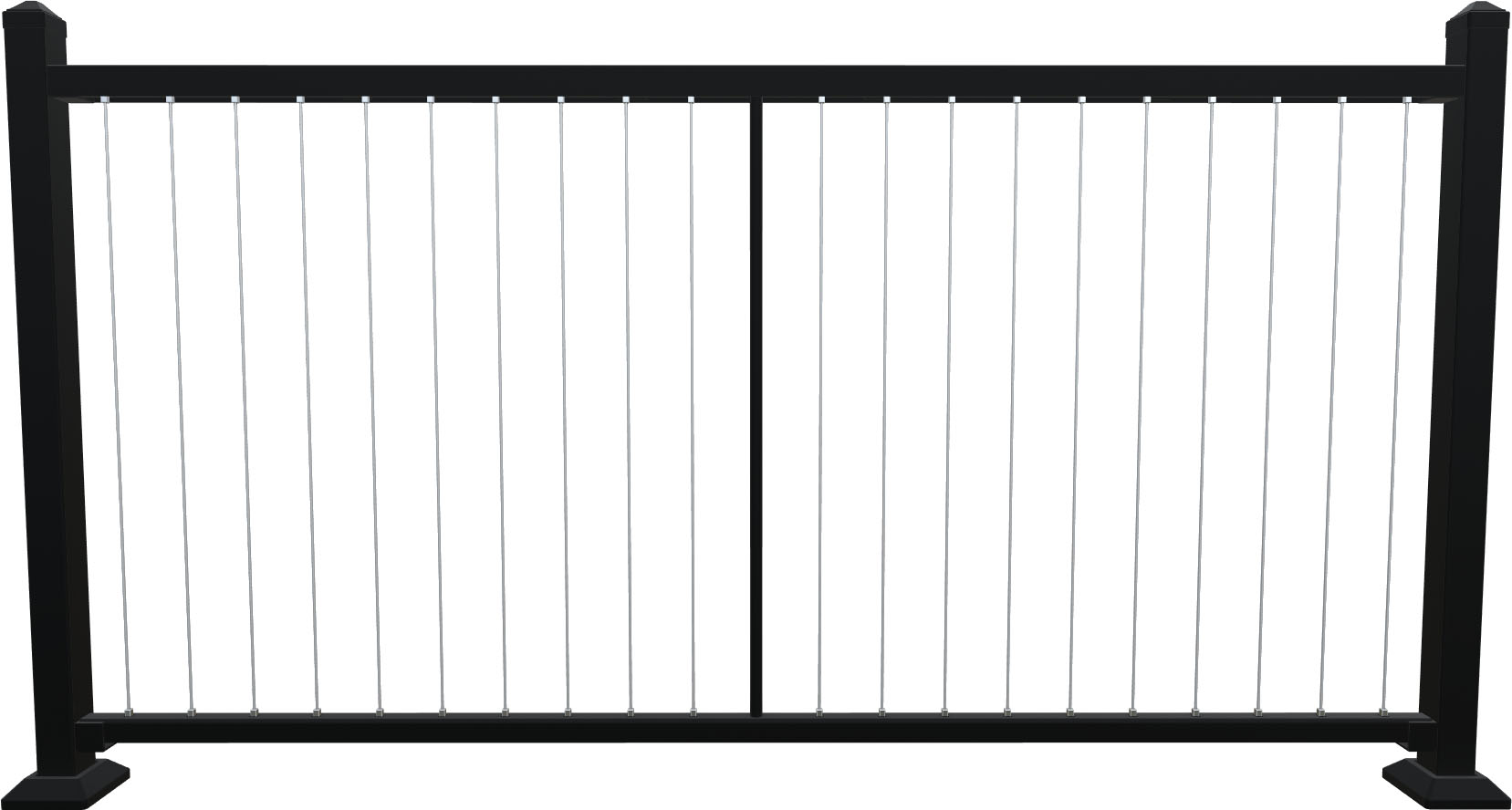 vertical cable rail infill
