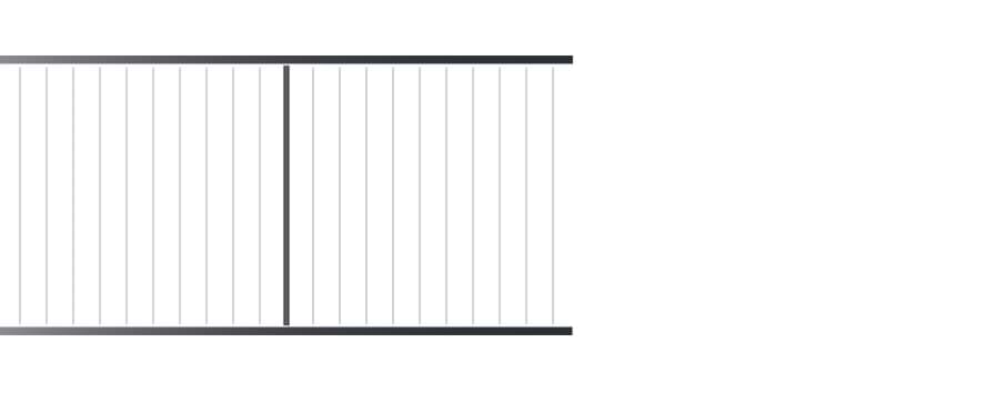 Fortress V-series cable infill panel 6 foot example