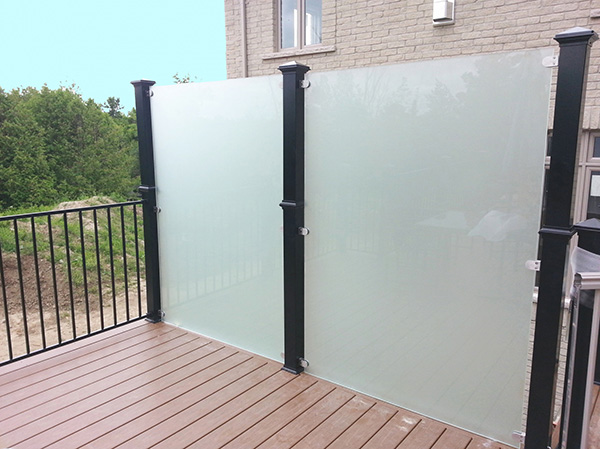 custom frosted privacy divider
