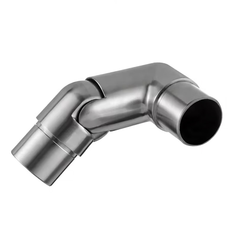 handrail connector adjustable flush angle right