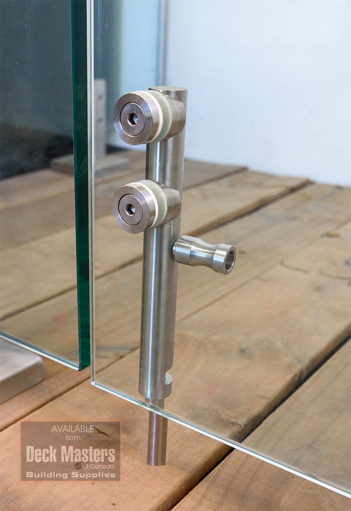 stainless steel spigot with cover plate attached