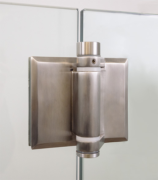 installed door hinge