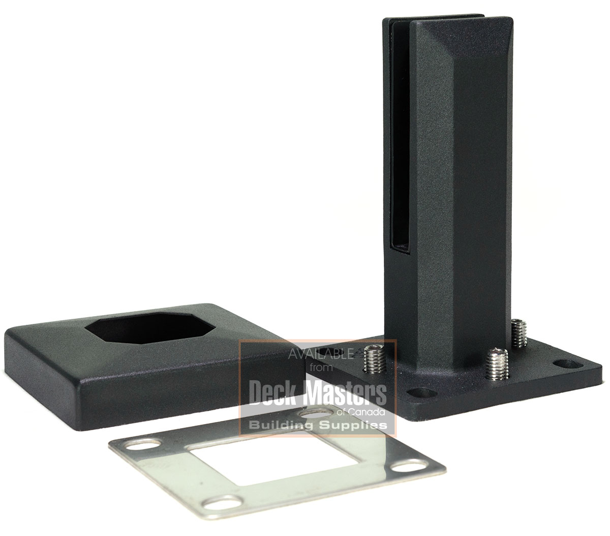 black spigot with cover plate and shim plate