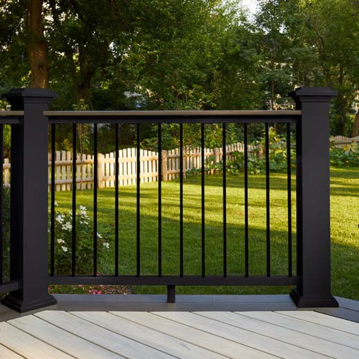 railing infill black balusters