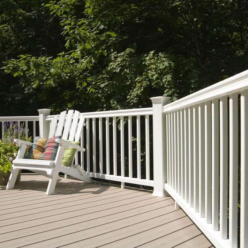 railing infill whtie balusters