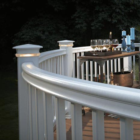 curved deck railing infill