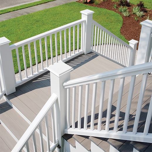 railing infill white balusters