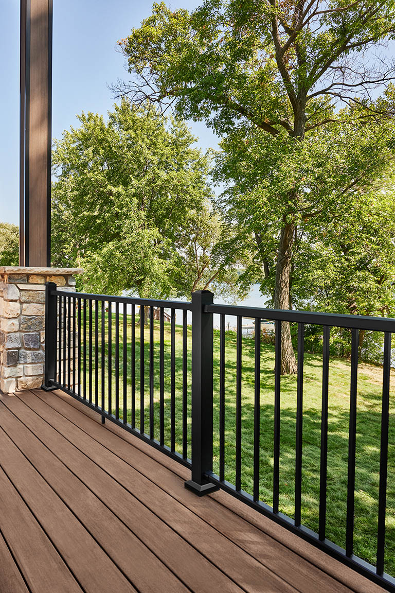 Fulton railing surrounding deck