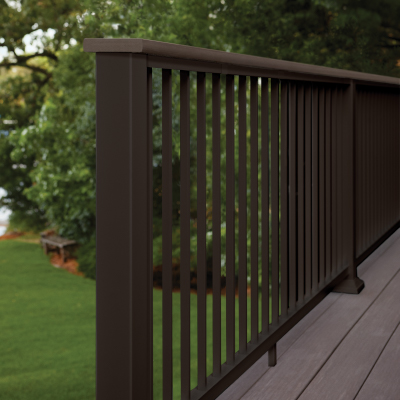 railing infill bronze, with drink top rail