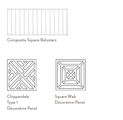 infill rail options diagram
