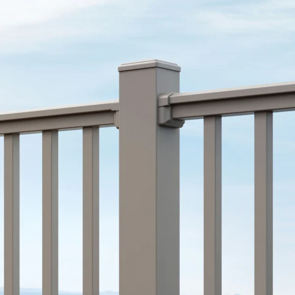 TimberTech Reliance rail, contour, in matte khaki