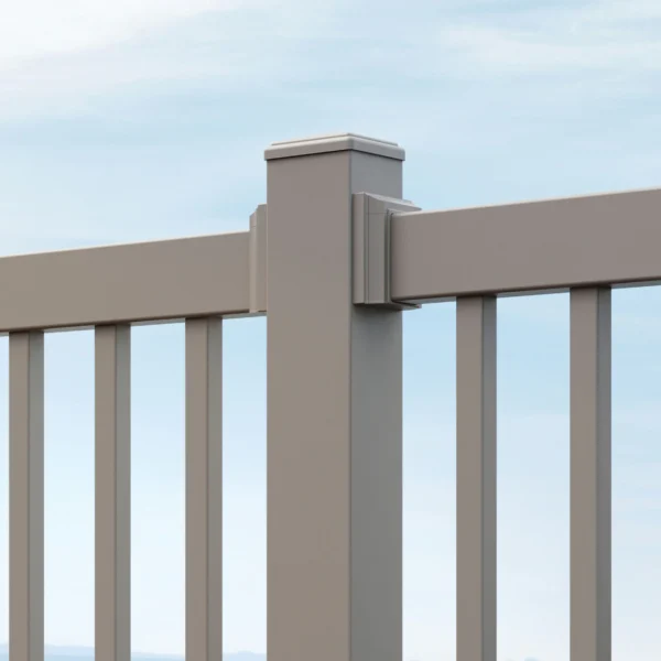 TimberTech Reliance rail, core, in matte khaki