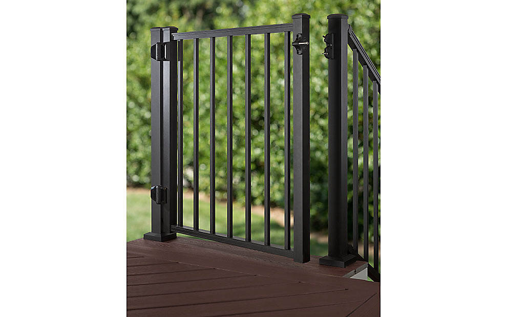 trex aluminum gate open